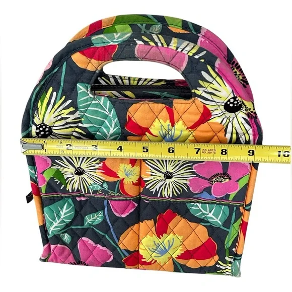 Vera Bradley Jazzy Blooms Insulated Lunch Box Bag Vibrant Floral Lunch Bunch - Picture 13 of 13